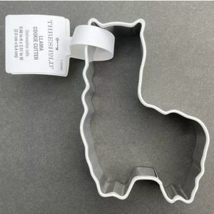 Set Of 4 Threshold Llama Alpaca Cookie Cutters Crafts Stainless Steel Silicone